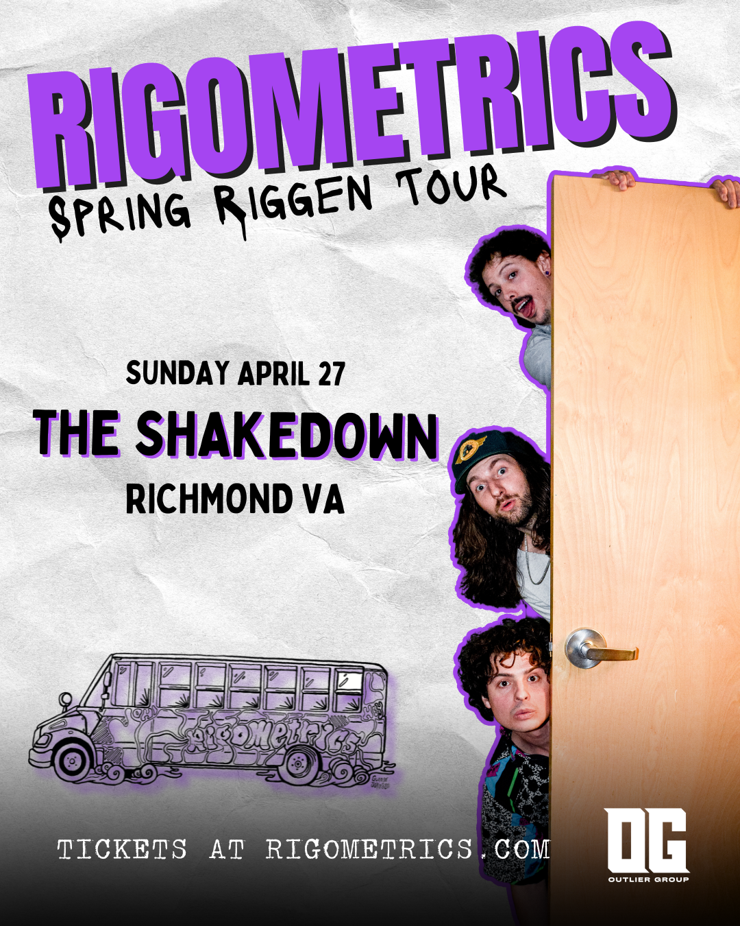 Spring Riggen Tour @ Cary Street Shakedown w/ Dropheads, Caterpillar Trap, Marshall Family Values, Loose Roots